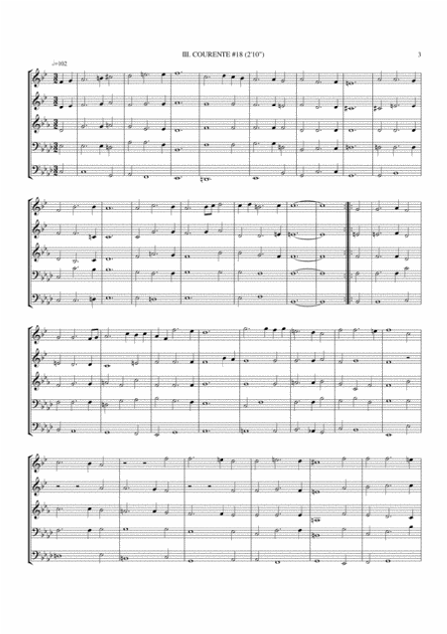 16 Brass Pieces for 5 Voices Brass Quintet scores gallery preview page 3