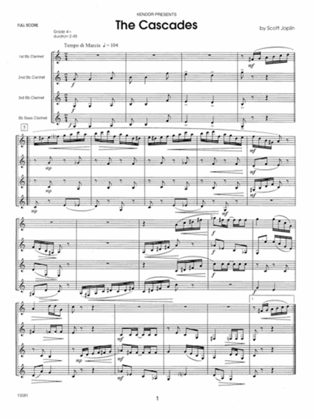 Classics For Clarinet Quartet - Full Score image number null