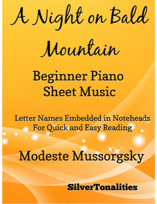 Book cover for A Night on Bald Mountain Beginner Piano Sheet Music