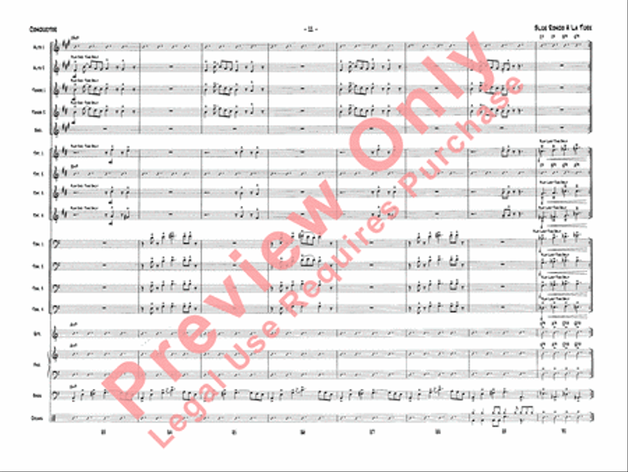 Blue Rondo a la Turk Jazz Ensemble scores gallery preview page 14