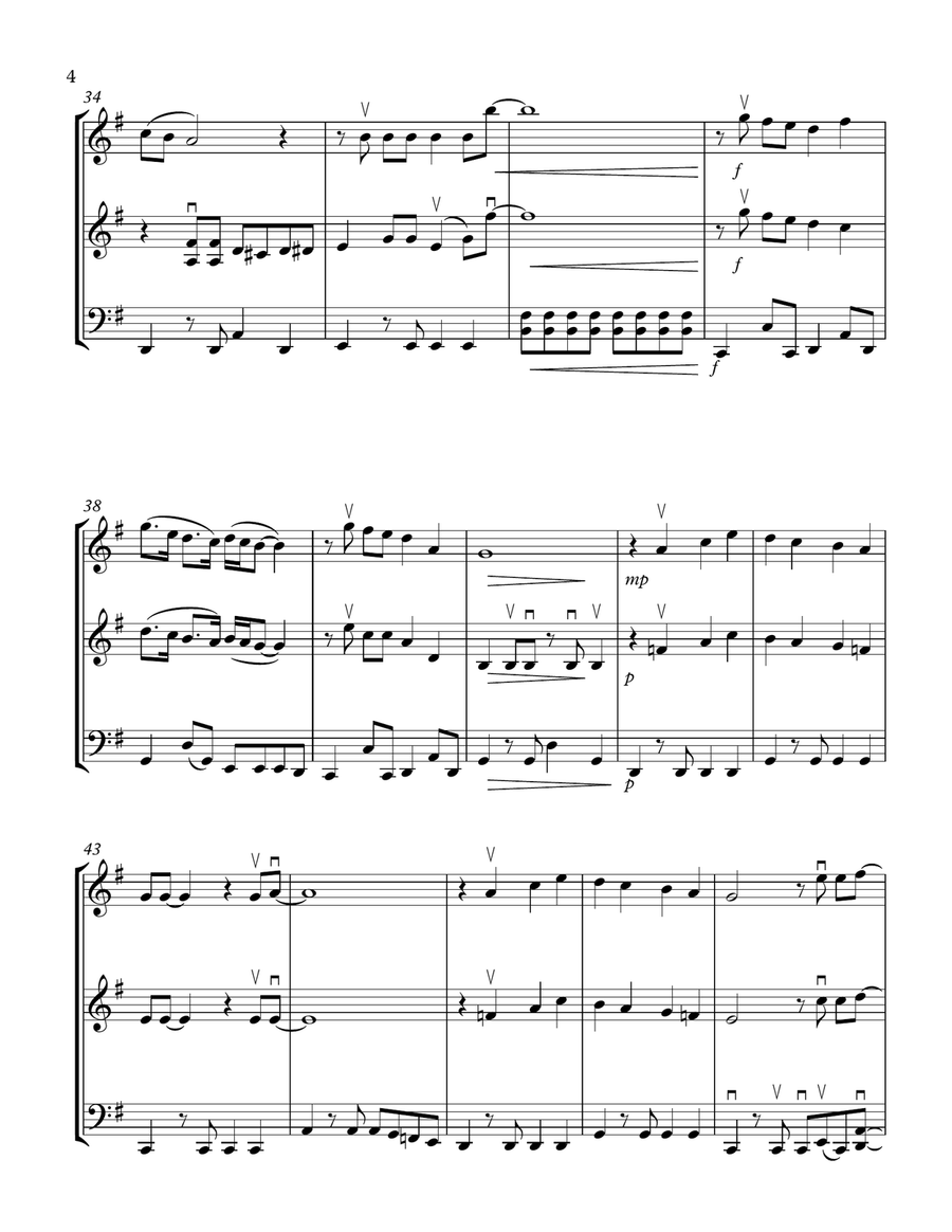 I Want To Hold Your Hand String Trio scores gallery preview page 4