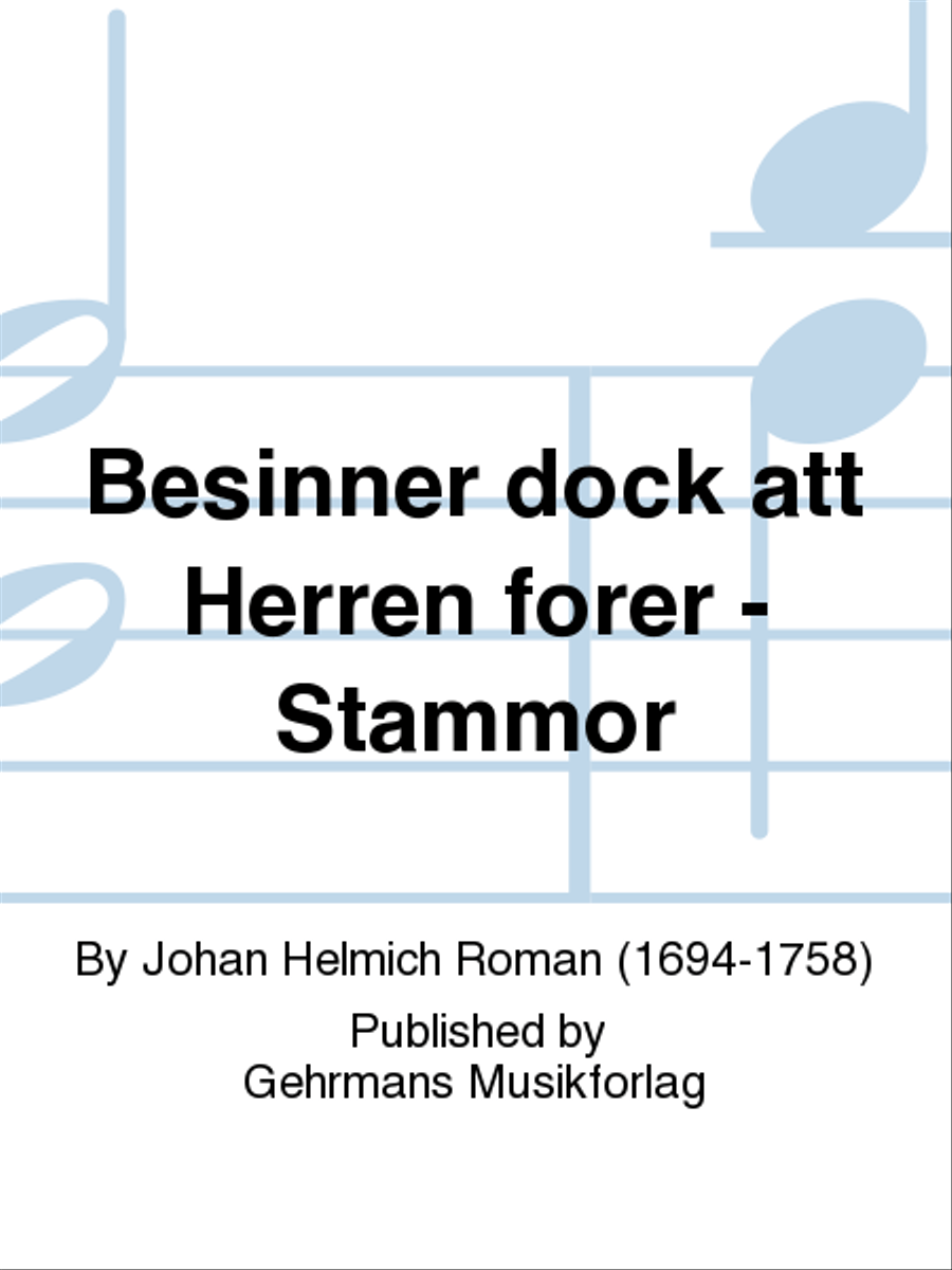 Besinner dock att Herren forer - Stammor 4-Part scores gallery preview page 1