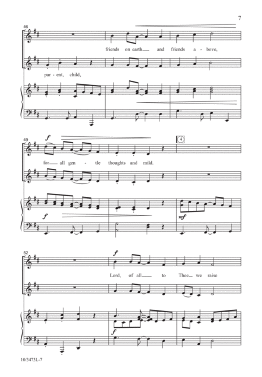 Song of Joyful Praise Song of Joyful Praise Unison Choir scores gallery preview page 7