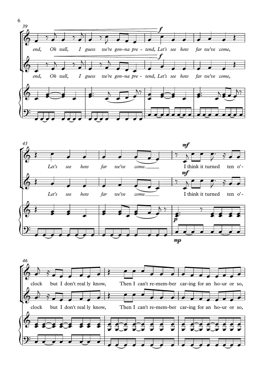 How Far We've Come How Far We've Come SA scores gallery preview page 6