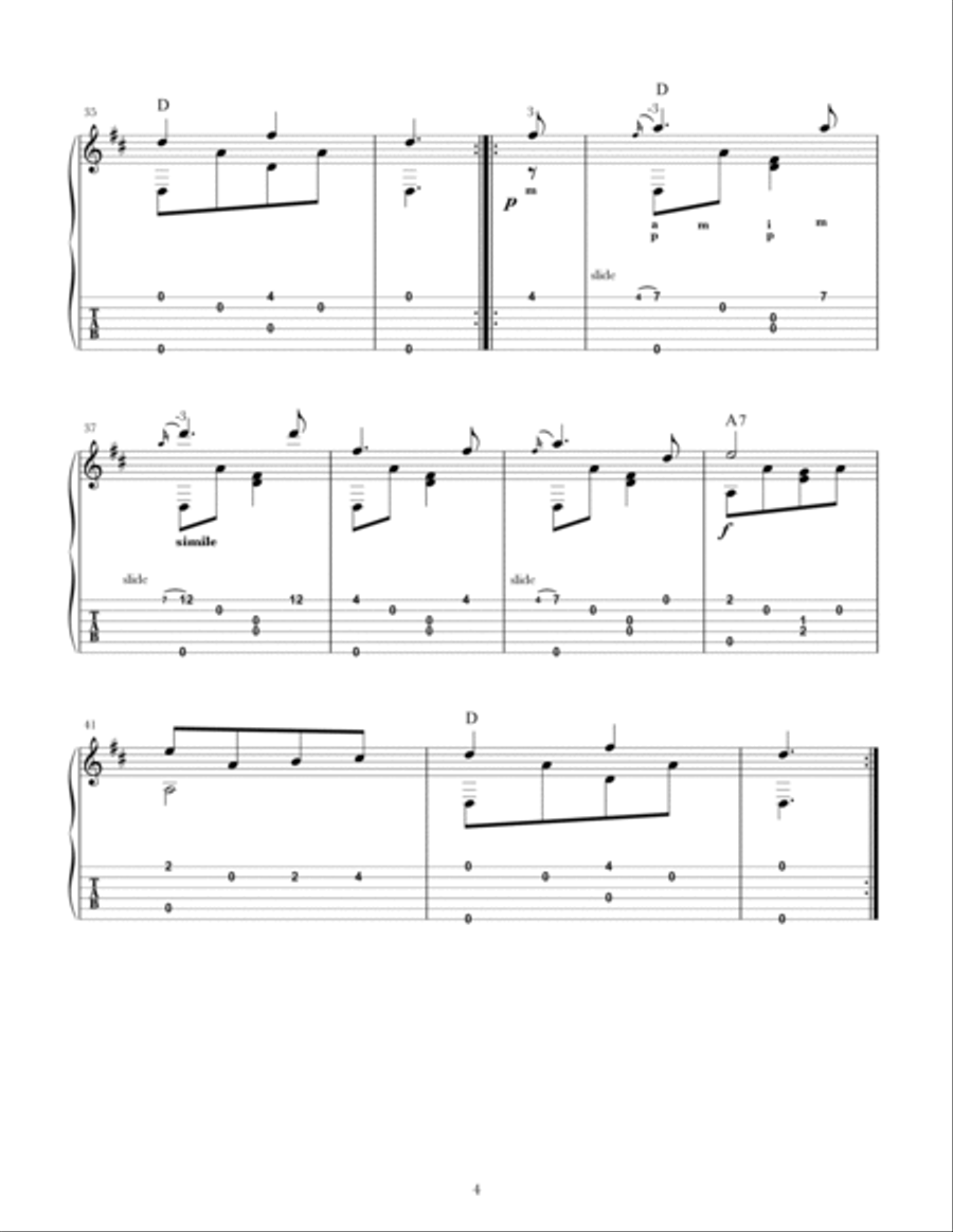 Sebastopol, A Descriptive Fantaisie For The Guitar. Acoustic Guitar scores gallery preview page 5