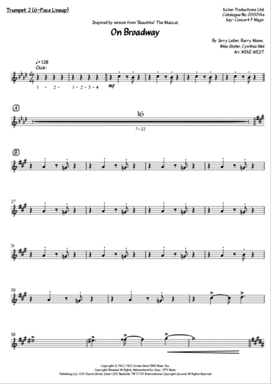 On Broadway Small Ensemble scores gallery preview page 5