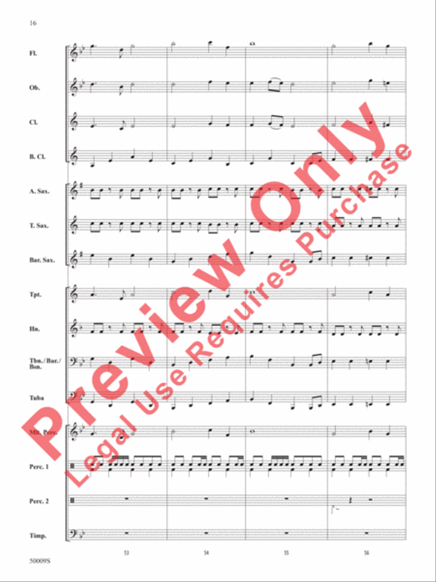 On to Victory Concert Band scores gallery preview page 17