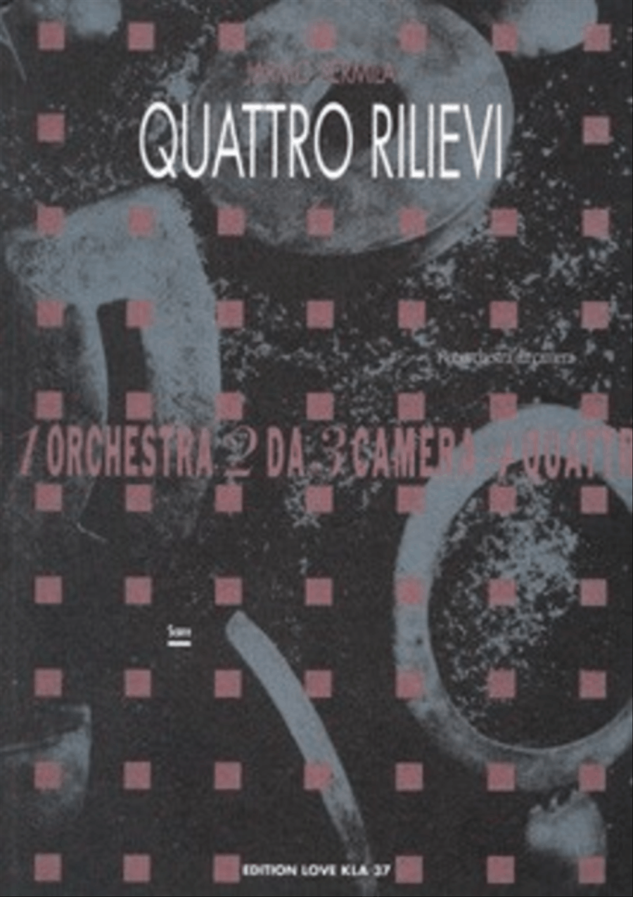 Quattro rilievi Chamber Orchestra scores gallery preview page 1