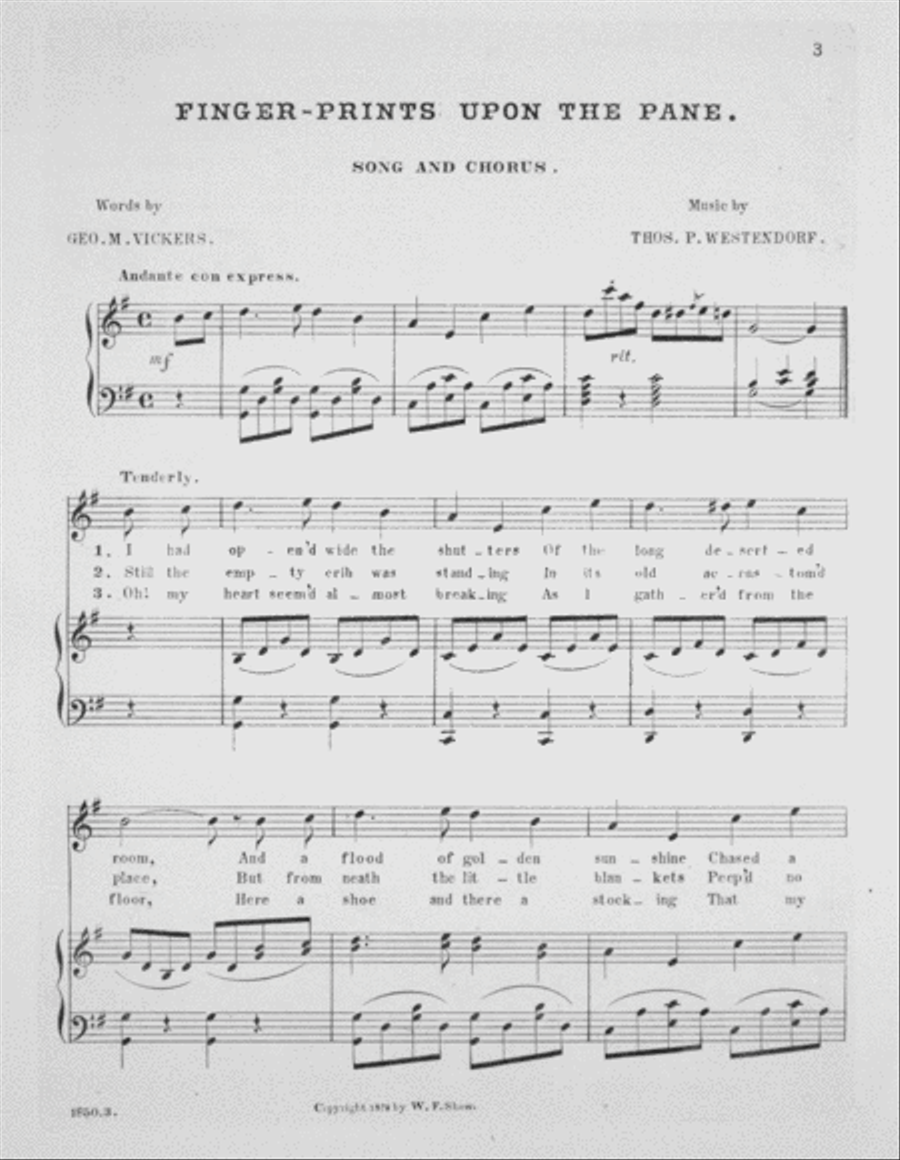 Finger Prints Upon the Pane 4-Part scores gallery preview page 2
