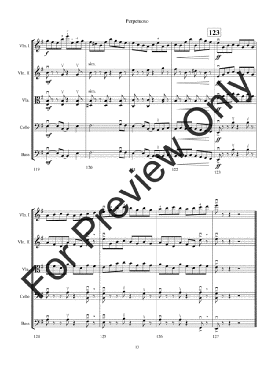 Perpetuoso (Score) Perpetuoso (Score) String Orchestra scores gallery preview page 16
