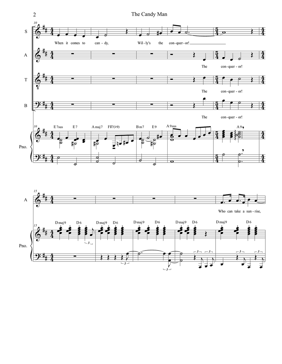 The Candy Man 4-Part scores gallery preview page 2