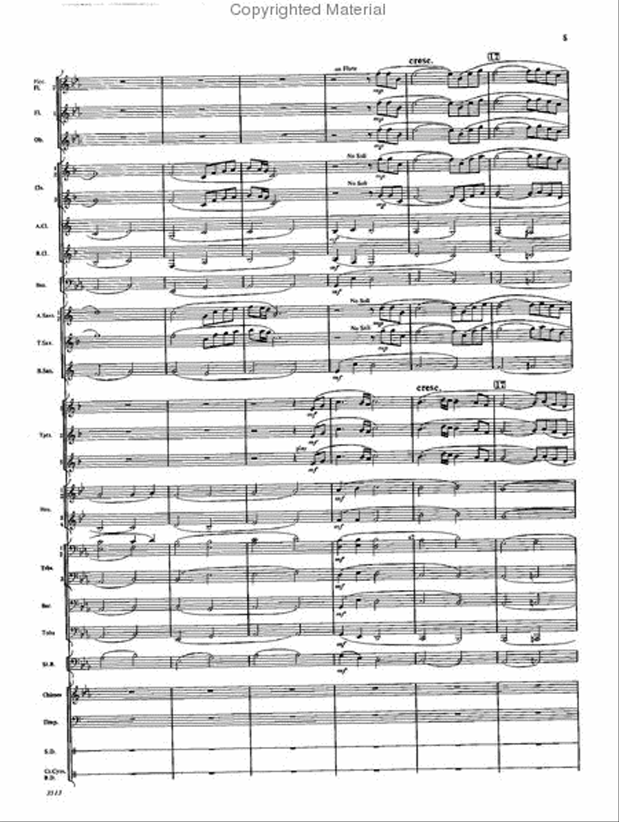 Fanfare and Ceremony Concert Band scores gallery preview page 4