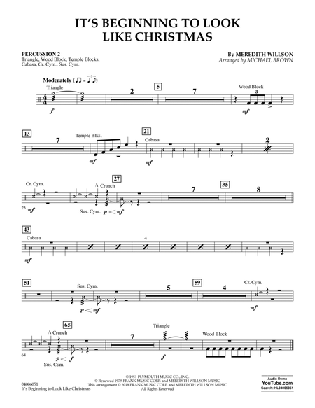 It's Beginning to Look Like Christmas (arr. Michael Brown) - Percussion 2