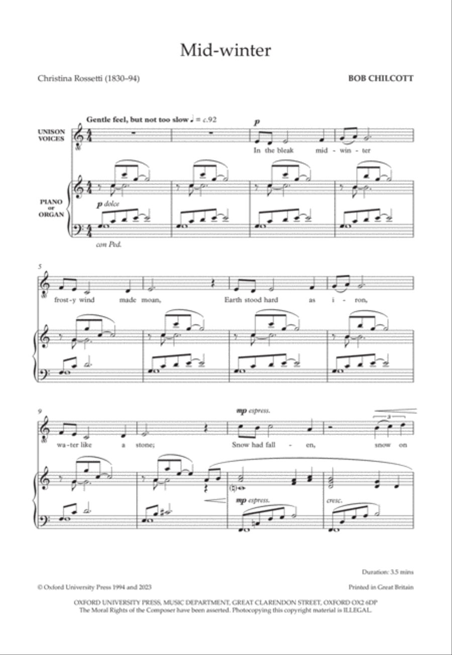 Mid-winter Mid-winter Score scores gallery preview page 2