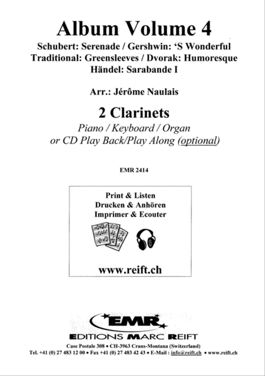 Album Volume 4 Clarinet Duet scores gallery preview page 2