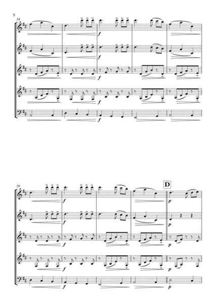 "Intermezzo Sinfonico" from Cavalleria Rusticana arranged for Woodwind Quintet image number null