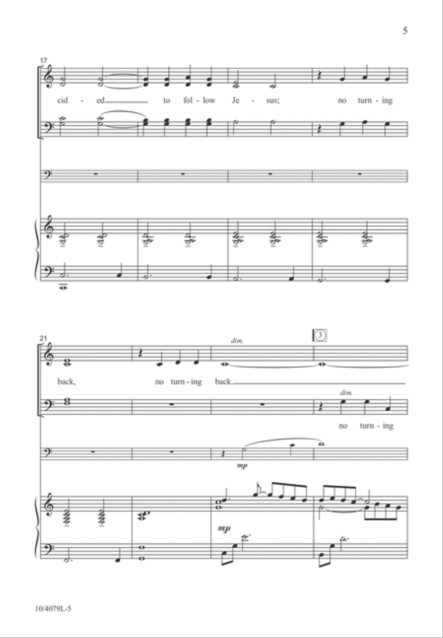 I Have Decided to Follow Jesus 4-Part scores gallery preview page 5