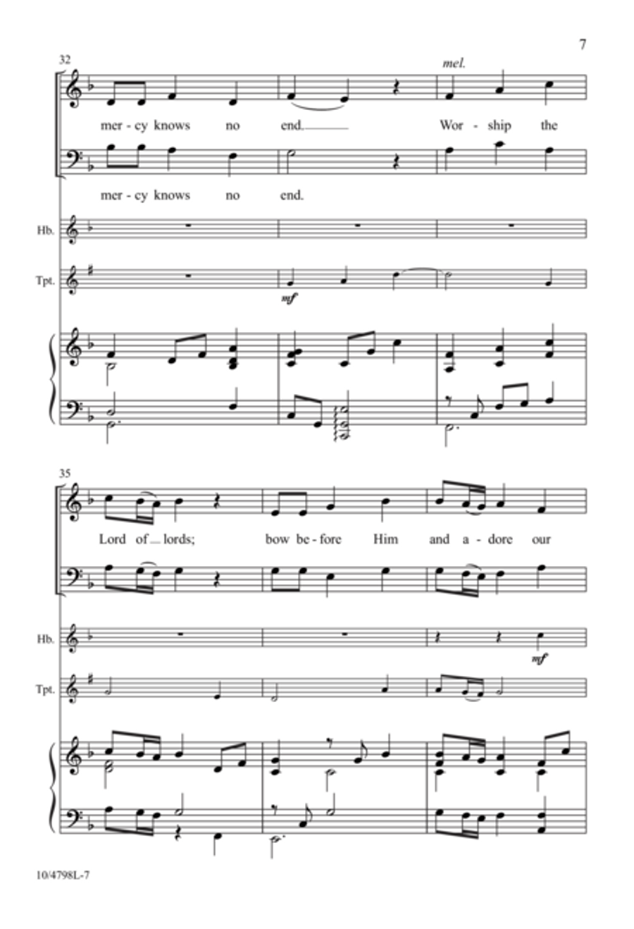 Worship the King of Kings 2-Part scores gallery preview page 7
