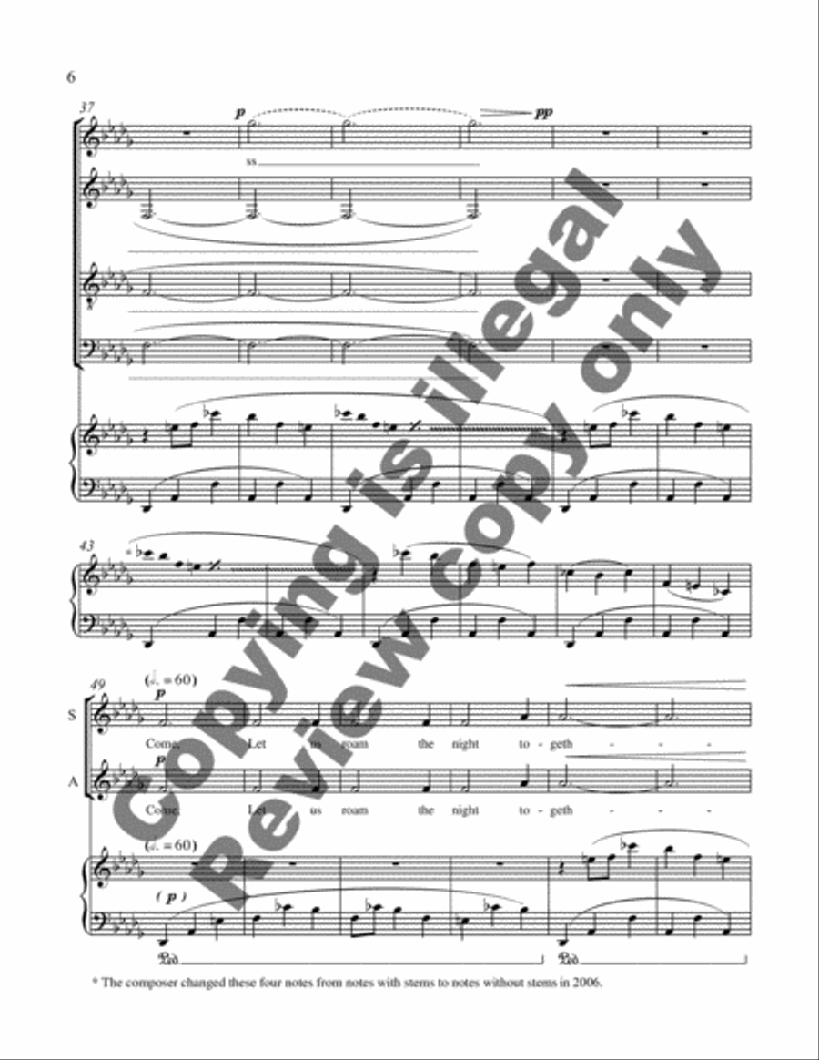 Harlem Night Song from Harlem Songs 4-Part scores gallery preview page 11