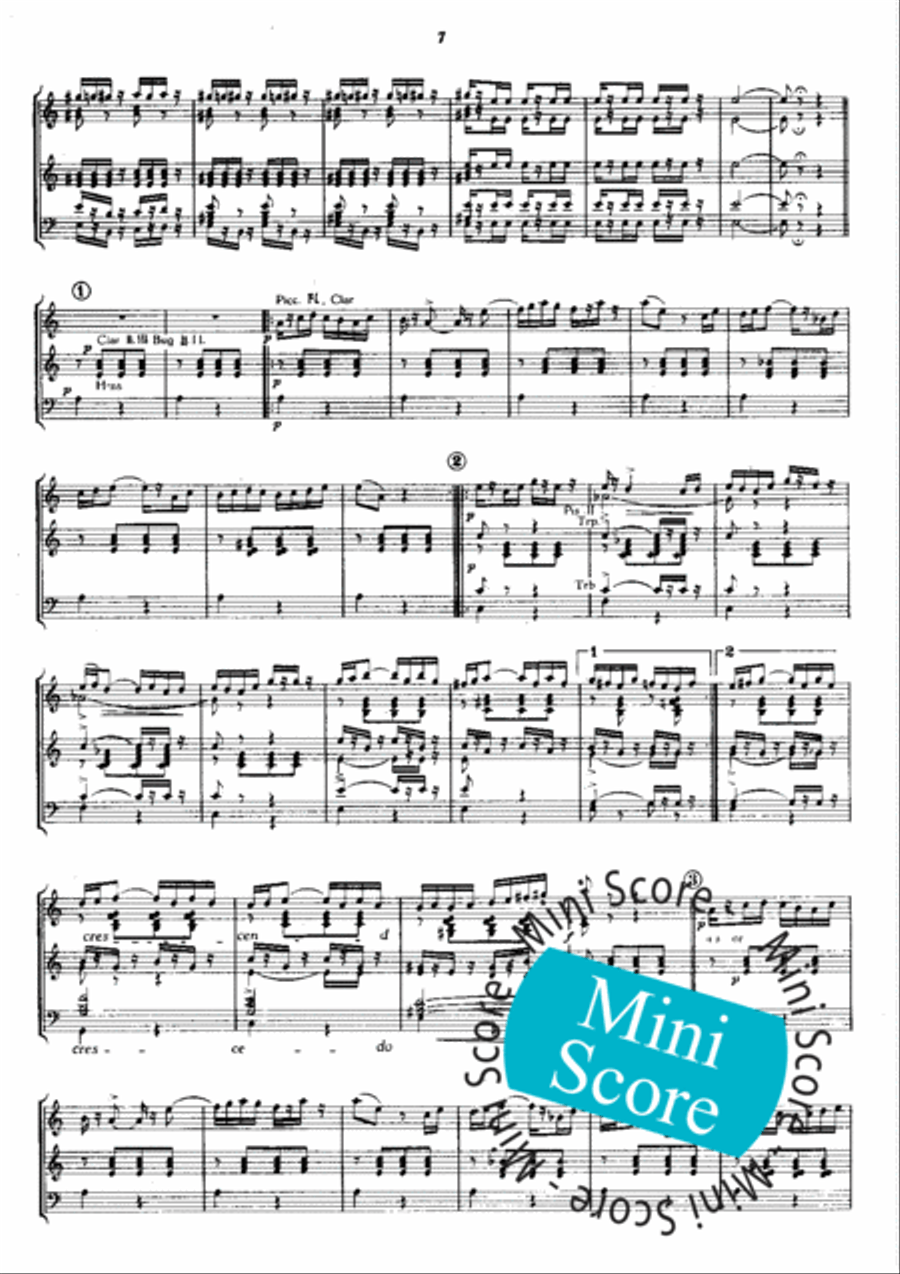 Faust Ballet Concert Band scores gallery preview page 11