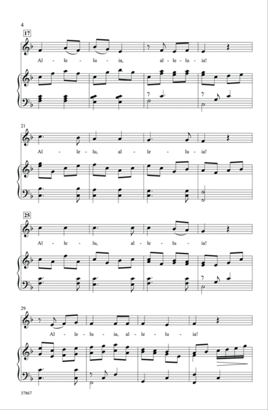 Classic Alleluia Canon 3-Part scores gallery preview page 3
