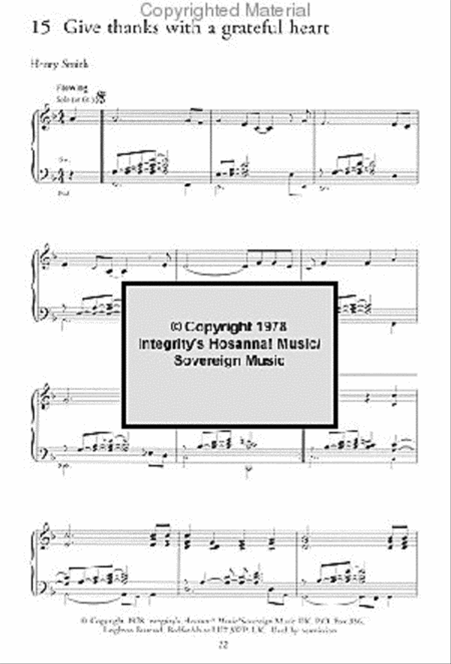 Worship Songs for Organ Organ Solo scores gallery preview page 3