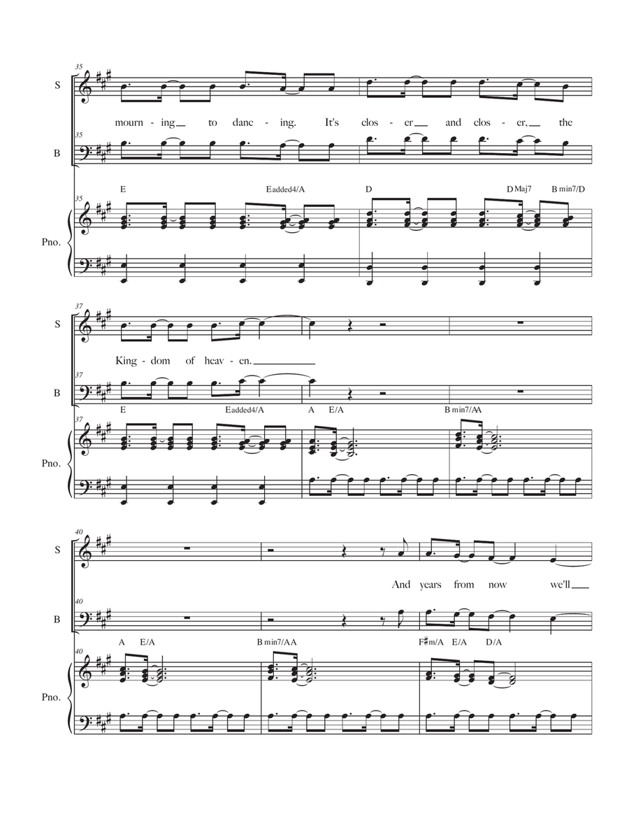 Act Justly Love Mercy Walk Humbly Piano, Vocal scores gallery preview page 5