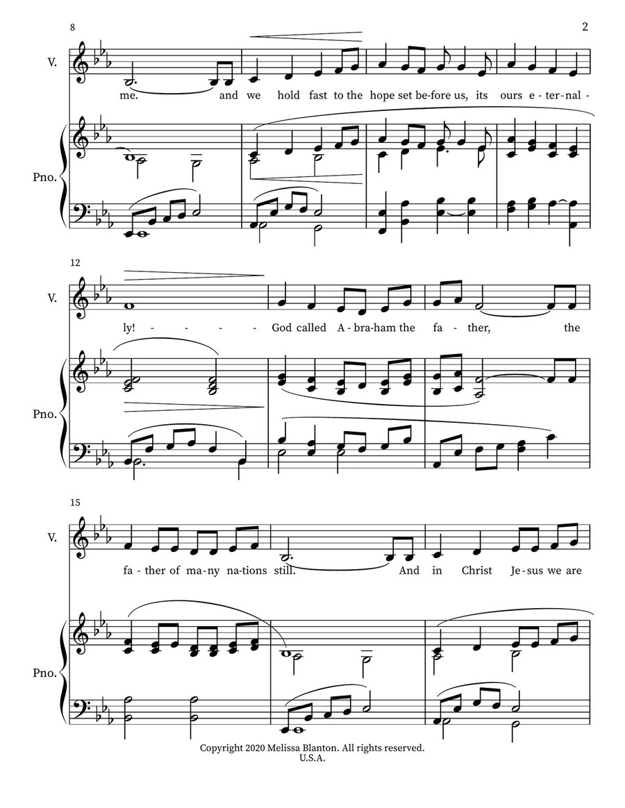 Jesus is the Anchor of My Soul Voice scores gallery preview page 2