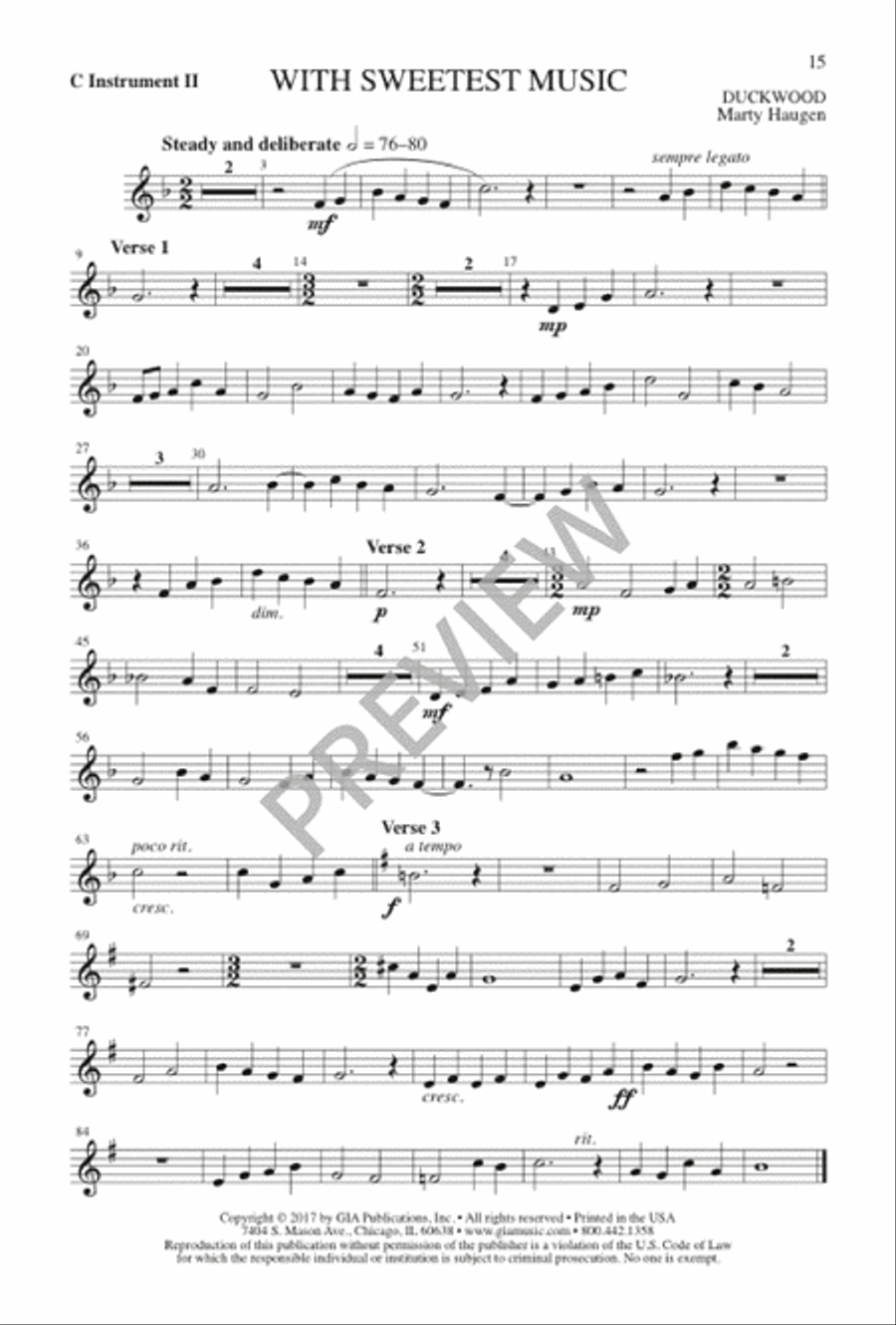 With Sweetest Music 4-Part scores gallery preview page 16