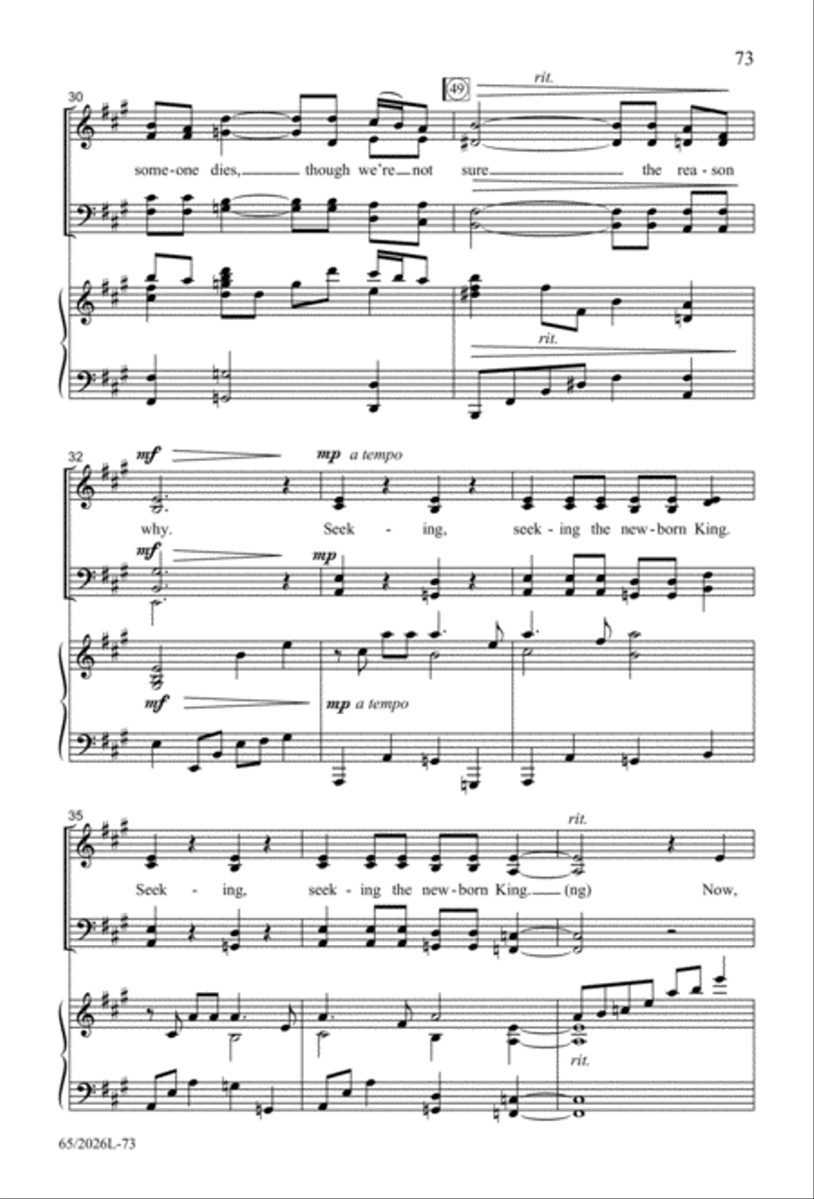Night of the Father's Love 4-Part scores gallery preview page 74