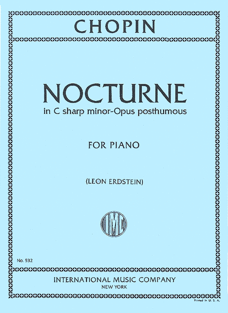 Frederic Chopin: Nocturne in C sharp minor (Opus posthumous)