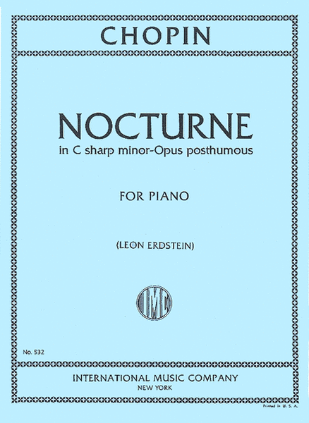 Nocturne in C sharp minor (Opus posthumous)
