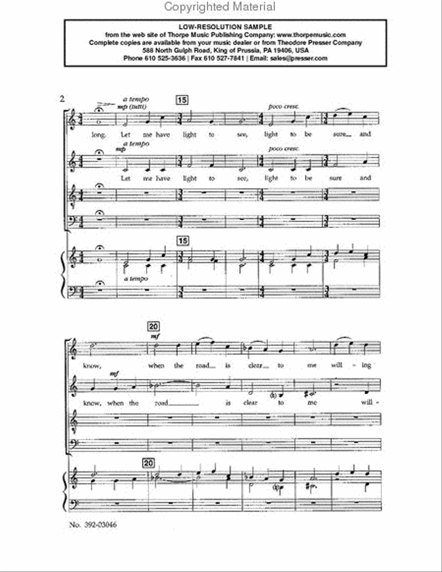 Only For These I Pray 4-Part scores gallery preview page 3