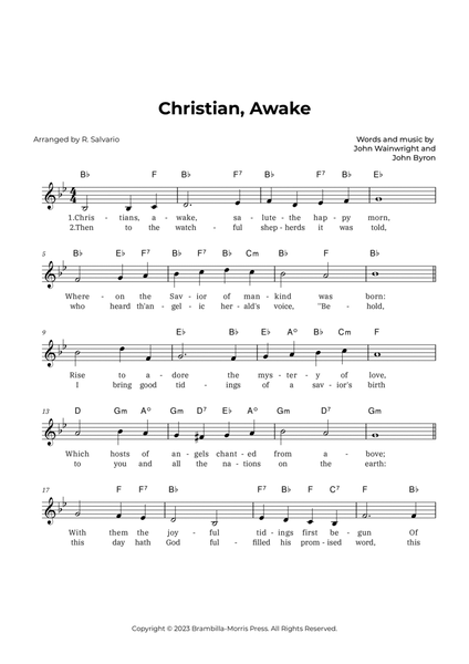 Christians, Awake (Key of B-Flat Major) image number null