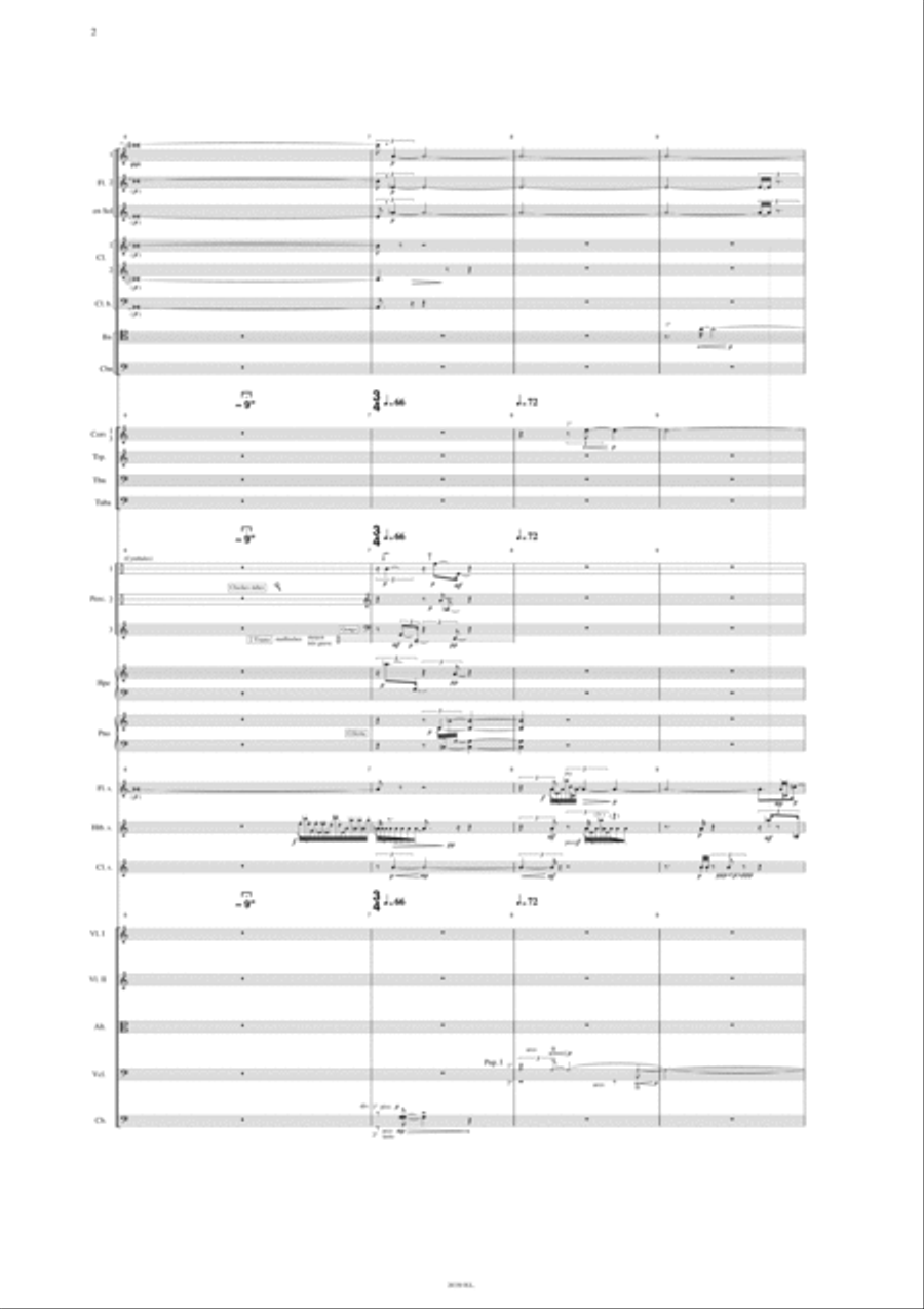 Sillages - Congruences II Orchestra scores gallery preview page 3