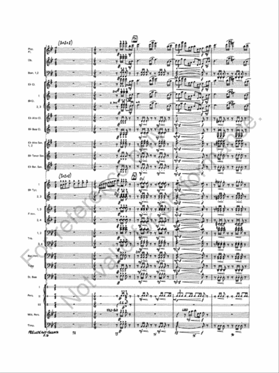 Prelude And Toccata Concert Band scores gallery preview page 17