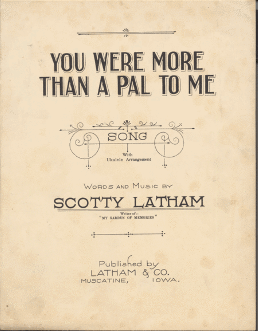 You Were More Thank a Pal To Me Voice scores gallery preview page 1