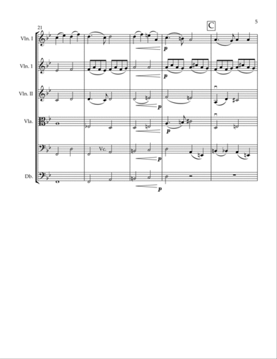 PIE JESU (BLESSED JESUS) BY GABRIEL FAURE FOR STRING ORCHESTRA String Quartet scores gallery preview page 6