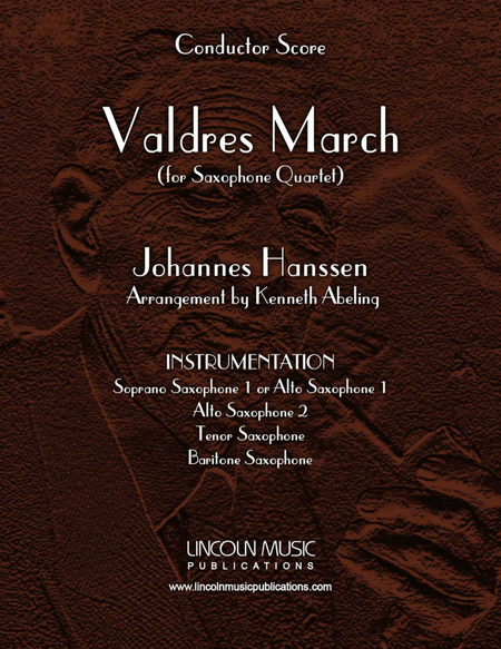 Valdres March (for Saxophone Quartet SATB or AATB) image number null