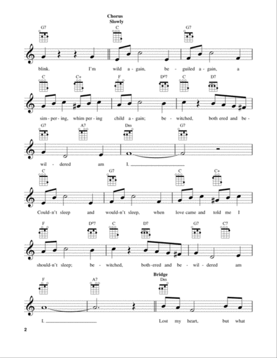 Bewitched Ukulele scores gallery preview page 2