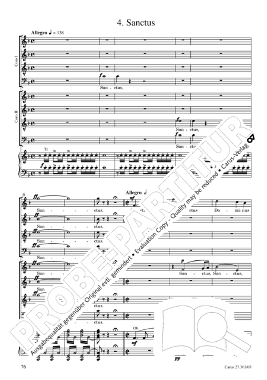 Messa da Requiem 4-Part scores gallery preview page 77