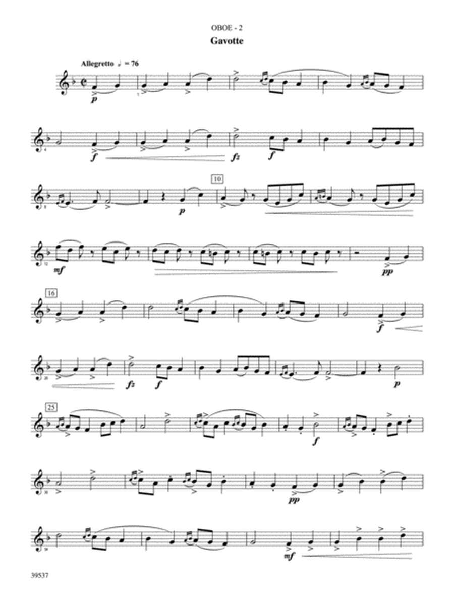 Sarabande & Gavotte (from the Holberg Suite, Op. 40): Oboe