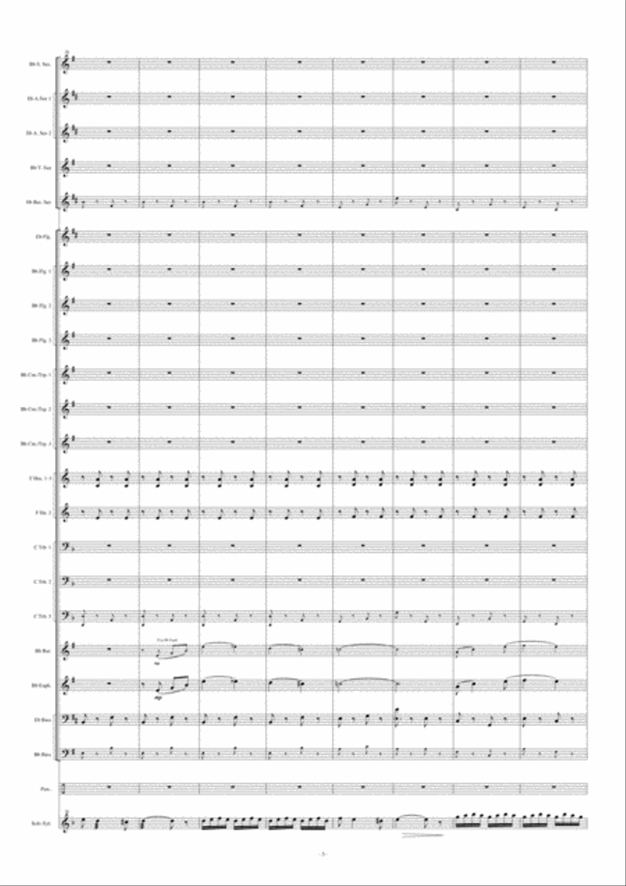 Czardas For Xylophone Fanfare Band scores gallery preview page 6