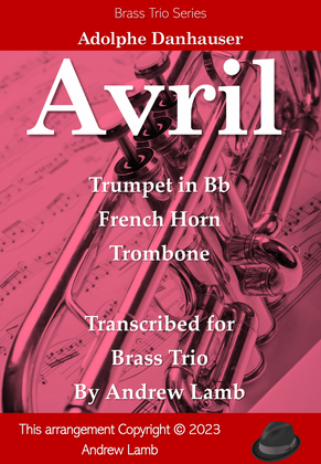 Book cover for Avril (for Brass Trio)