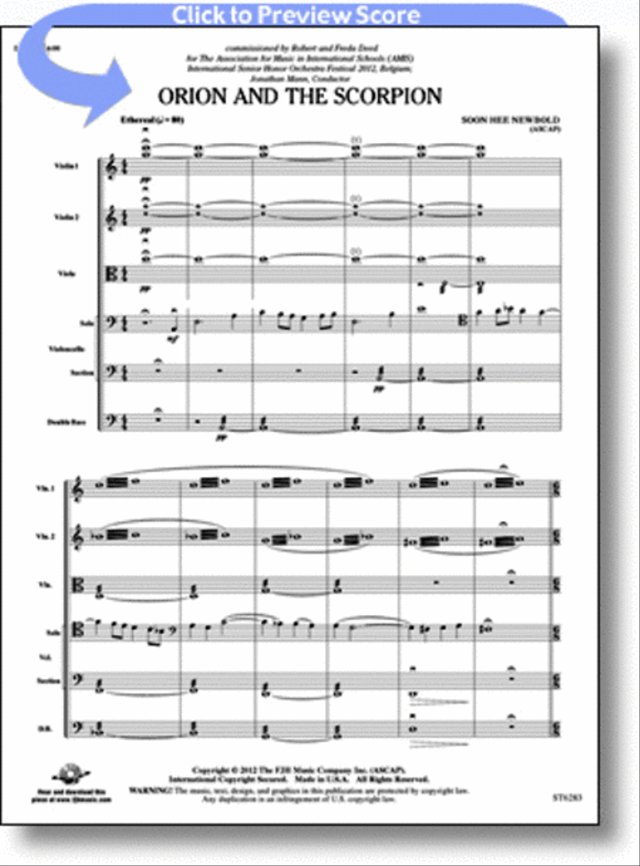 Orion and the Scorpion String Orchestra scores gallery preview page 1