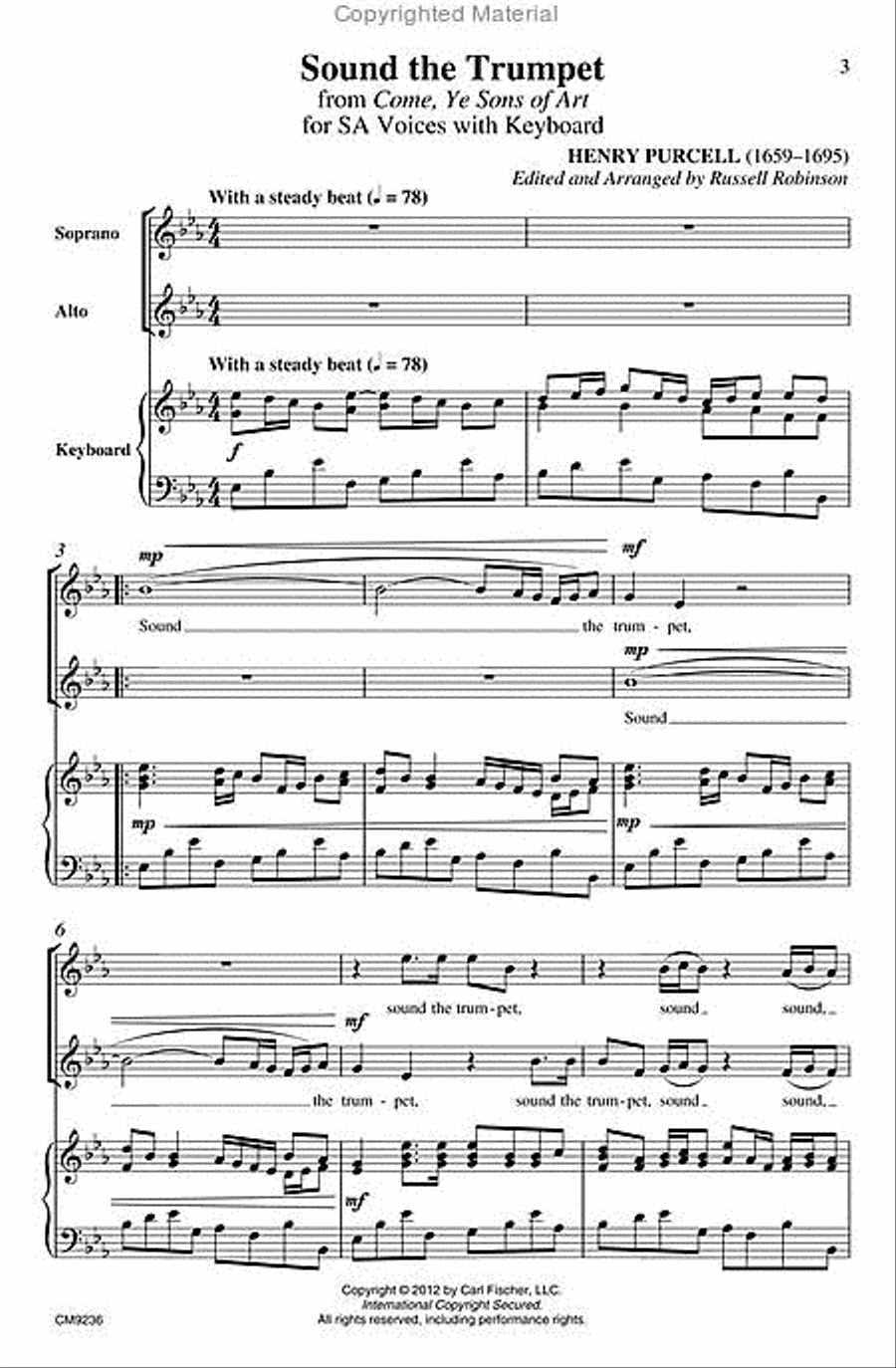Sound the Trumpet Sound the Trumpet SA scores gallery preview page 2