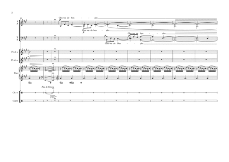 Chuvas de Benção (There Shall Be Showers Of Blessing) 4-Part scores gallery preview page 2