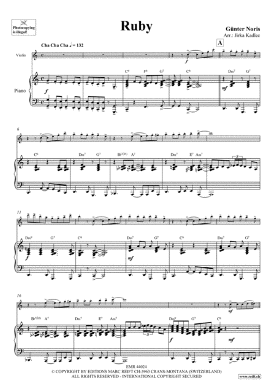 Ruby Violin Solo scores gallery preview page 4