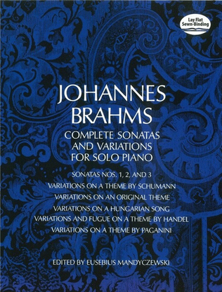 Book cover for Brahms - Complete Sonatas And Variations
