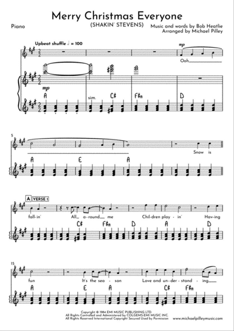 Merry Christmas Everyone Small Ensemble scores gallery preview page 2
